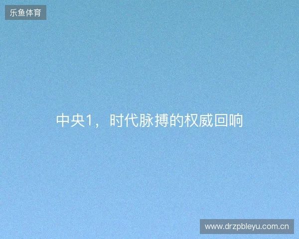 中央1，时代脉搏的权威回响